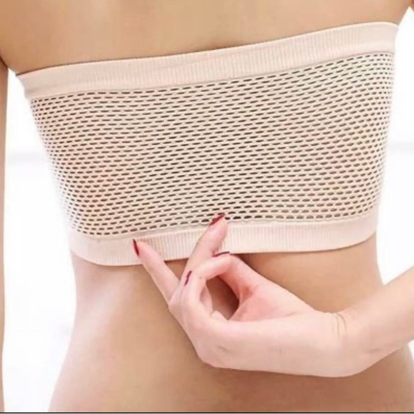 Strapless Sport Yoga Bra Lingerie Seamless Wrapped Breathable Mesh bra one size - Picture 3 of 4